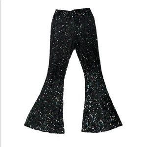 Free People Disco Fever Sequin Flare Size Small